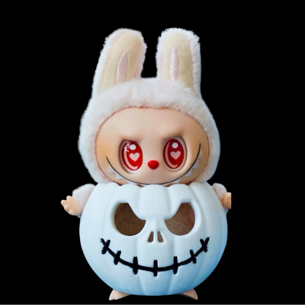 Jack skeleton 3d printed pumpkin for Labubu doll